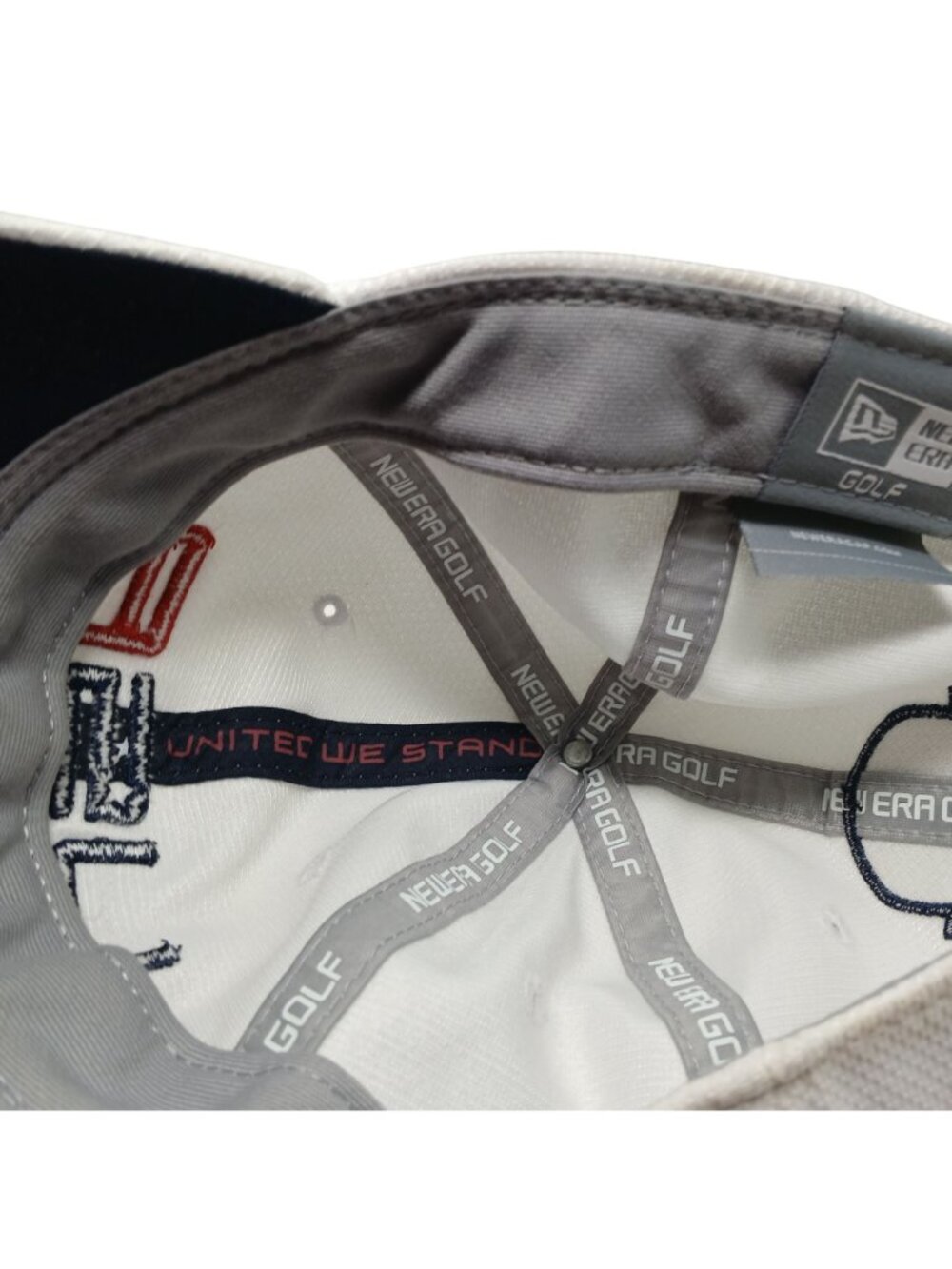 New Era Golf USA 2016 Ryder Cup Adjustable White Hat Embroidered Patches #D5 - Picture 11 of 13